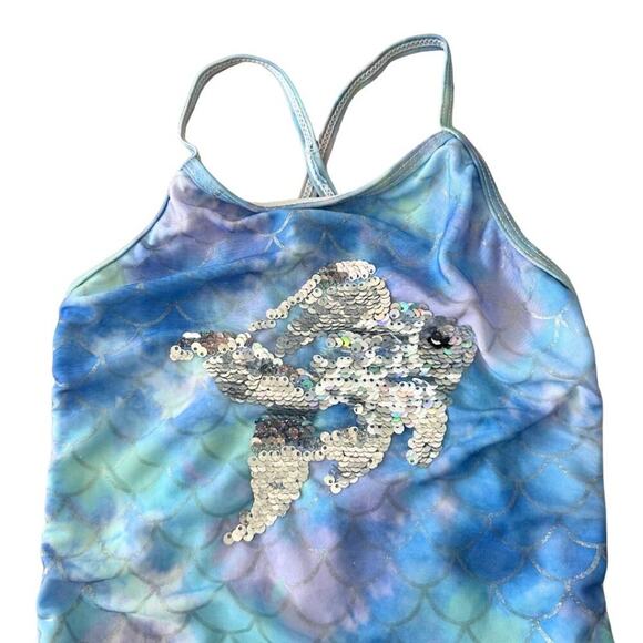 BMagical by Bteewns Mermaid One Piece Bathing SuiteLight Blue, Lilac 5 - Picture 3 of 8